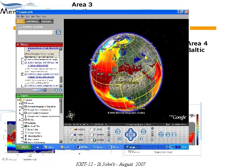 Area 3 Arctic Area 4 Baltic Area 2: North East Atlantic Area 1 Global