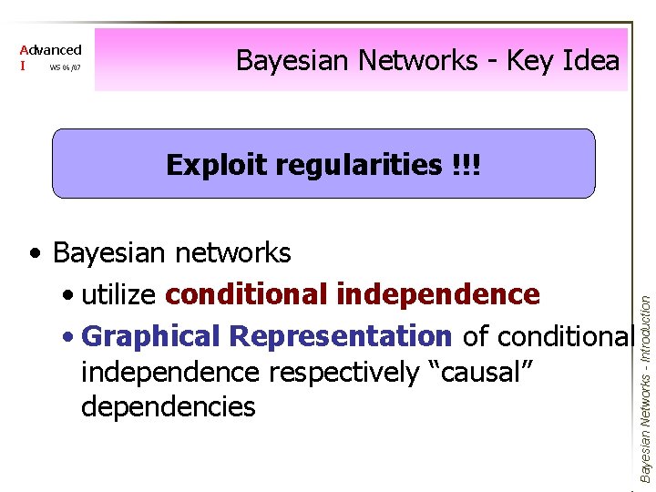 Mainly Based On F V Jensen Bayesian Networks