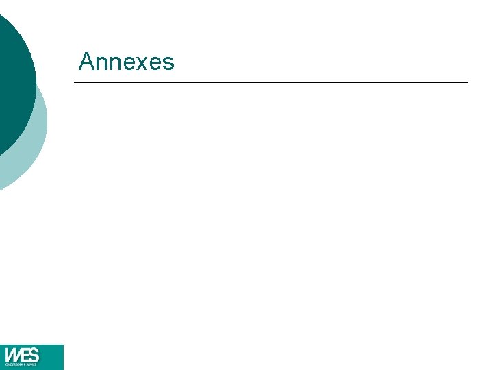Annexes Annexes