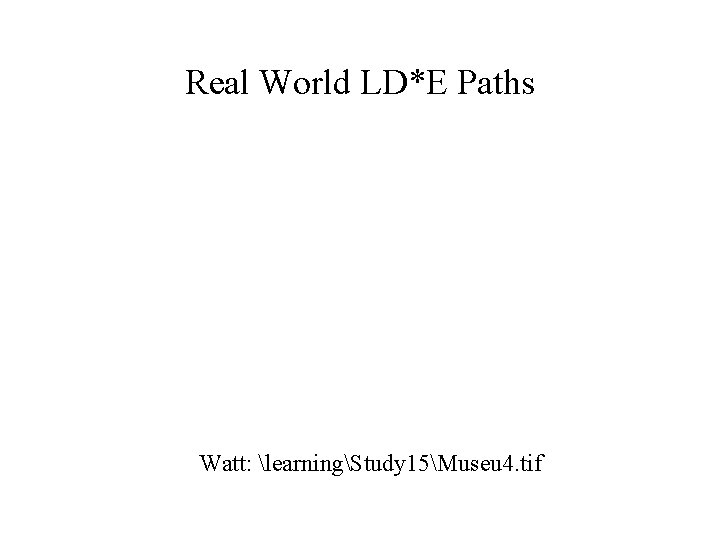 Real World LD*E Paths Watt: learningStudy 15Museu 4. tif 