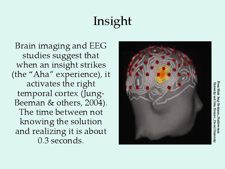 Insight From Mark Jung-Beekman, Northwestern University and John Kounios, Drexel University Brain imaging and