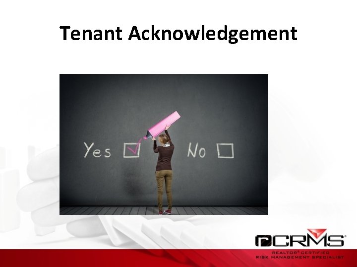 Tenant Acknowledgement 