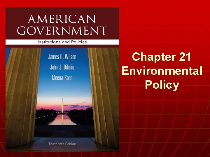 Chapter 21 Environmental Policy 