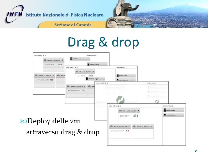 Drag & drop Deploy delle vm attraverso drag & drop 18 