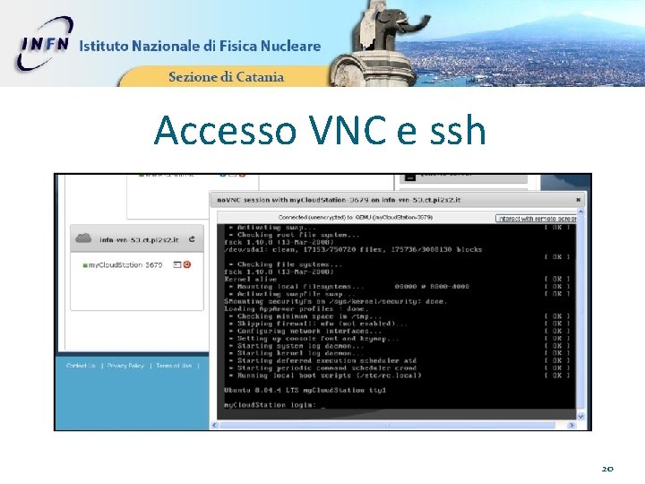 Accesso VNC e ssh 20 