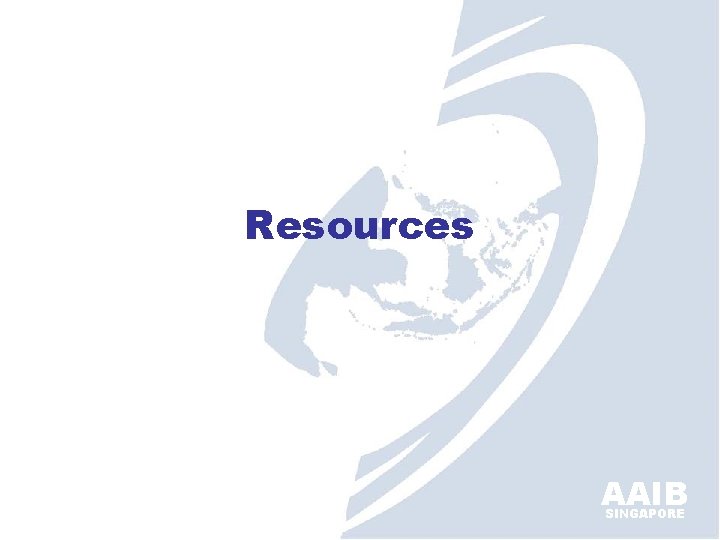 Resources AAIB SINGAPORE 