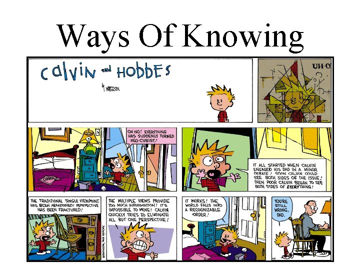 Ways Of Knowing 