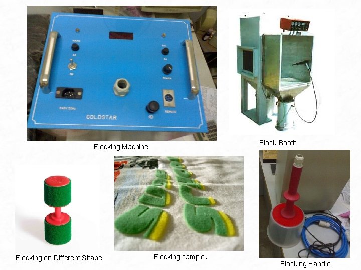 Flock Booth Flocking Machine Flocking on Different Shape Flocking sample. Flocking Handle Flock Booth Flocking Machine Flocking on Different Shape Flocking sample. Flocking Handle