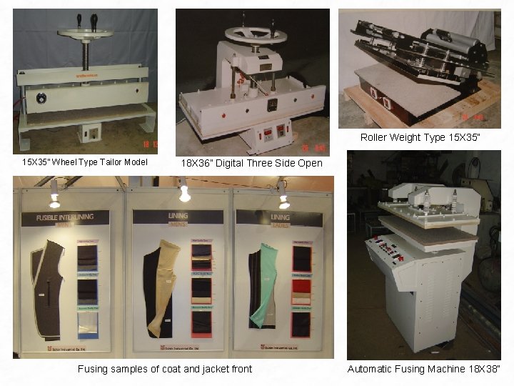 Roller Weight Type 15 X 35” Wheel Type Tailor Model 18 X 36” Digital Roller Weight Type 15 X 35” Wheel Type Tailor Model 18 X 36” Digital