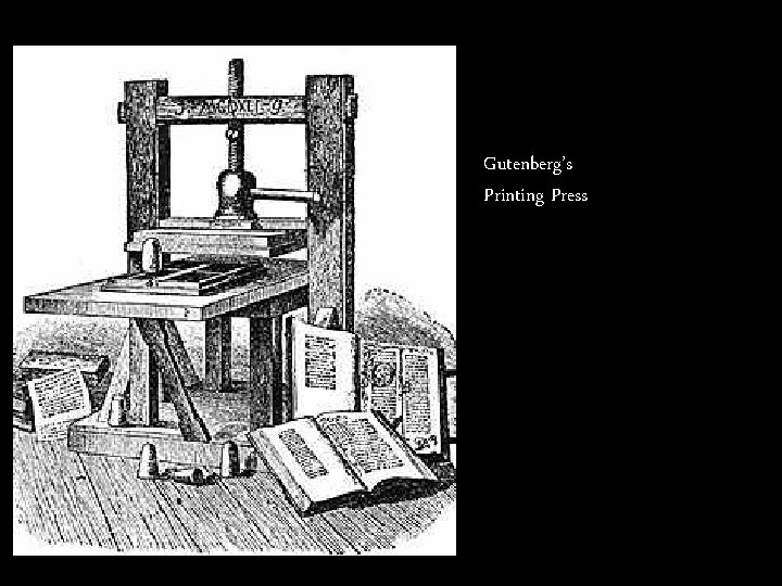Gutenberg’s Printing Press 