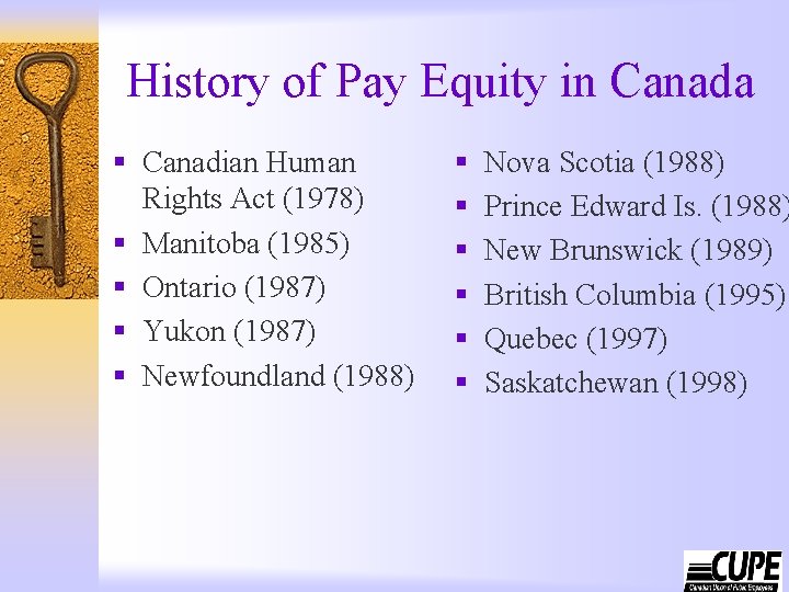 History of Pay Equity in Canada § Canadian Human § § Rights Act (1978)