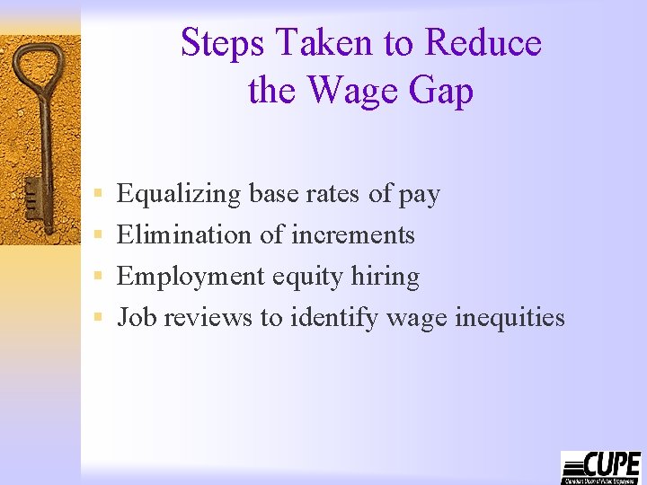 Steps Taken to Reduce the Wage Gap § Equalizing base rates of pay §