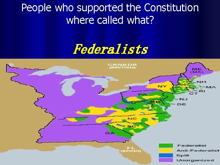 People who supported the Constitution where called what? Federalists 9/25/2020 Free Template from www.