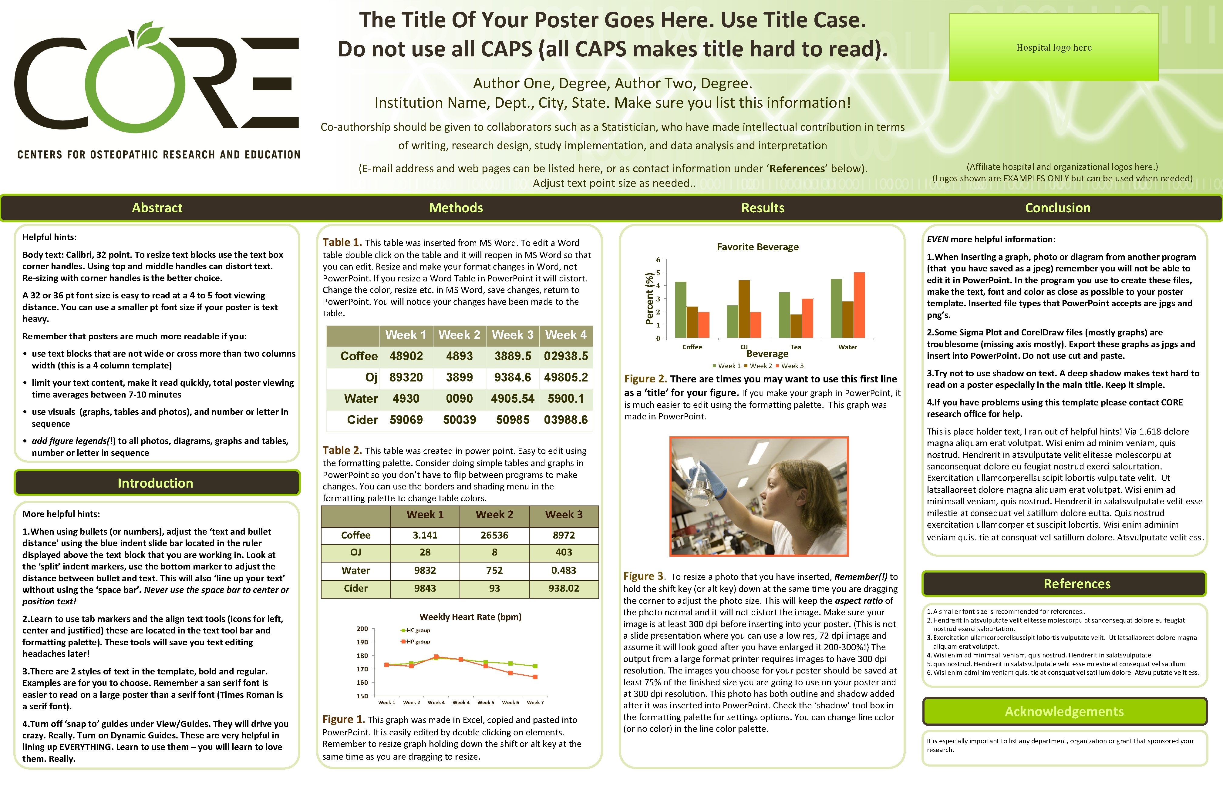 The Title Of Your Poster Goes Here. Use Title Case. Do not use all