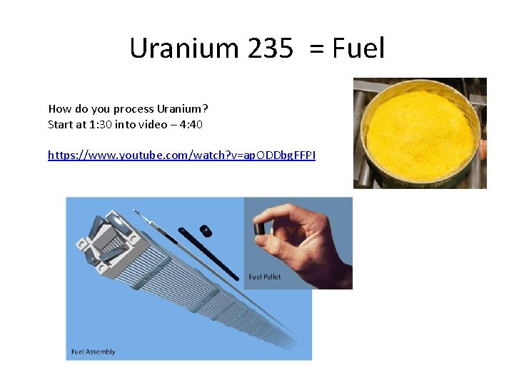  URANIUM OXIDE CONCENTRATE IS COMMONLY CALLED “YELLOWCAKE” BECAUSE OF ITS YELLOWISH COLOR. (PHOTO: