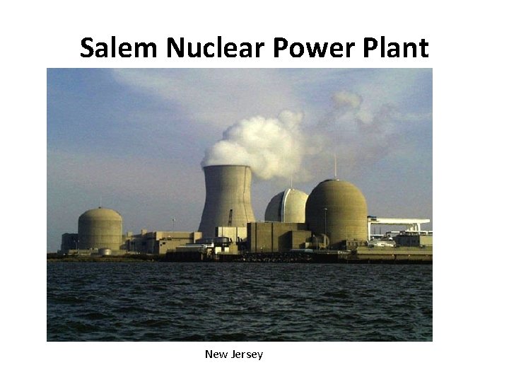 Salem Nuclear Power Plant New Jersey 