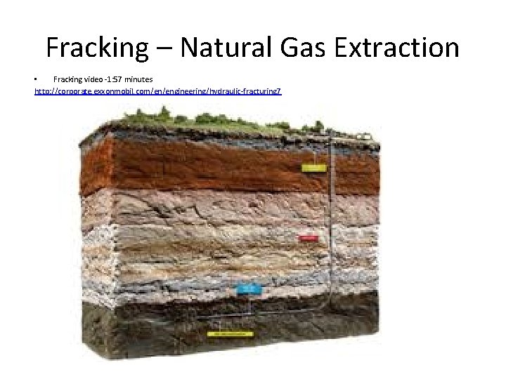 Fracking – Natural Gas Extraction • Fracking video -1: 57 minutes http: //corporate. exxonmobil.
