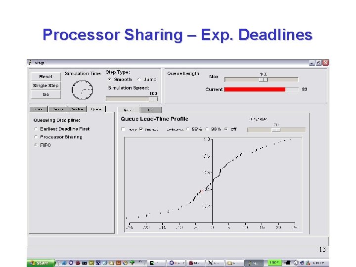 Processor Sharing – Exp. Deadlines 13 Processor Sharing – Exp. Deadlines 13