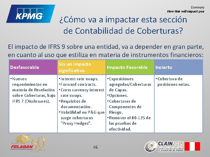 Summary How this will impact you ¿Cómo va a impactar esta sección de Contabilidad