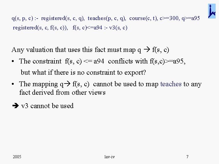 On The Inverse Rules Algorithm It Is Guaranteed