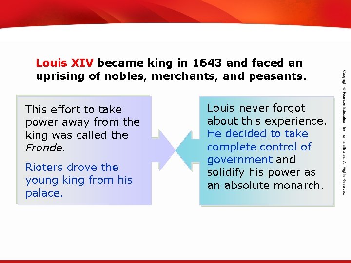 TEKS 8 C: Calculate percent composition and empirical and molecular formulas. Louis XIV became
