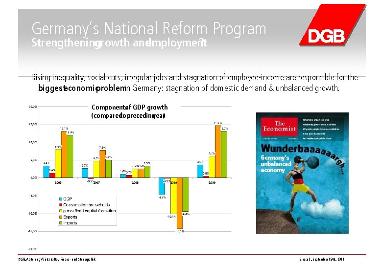 Germany‘s National Reform Program Strengthening growth andemployment ? Rising inequality, social cuts, irregular jobs