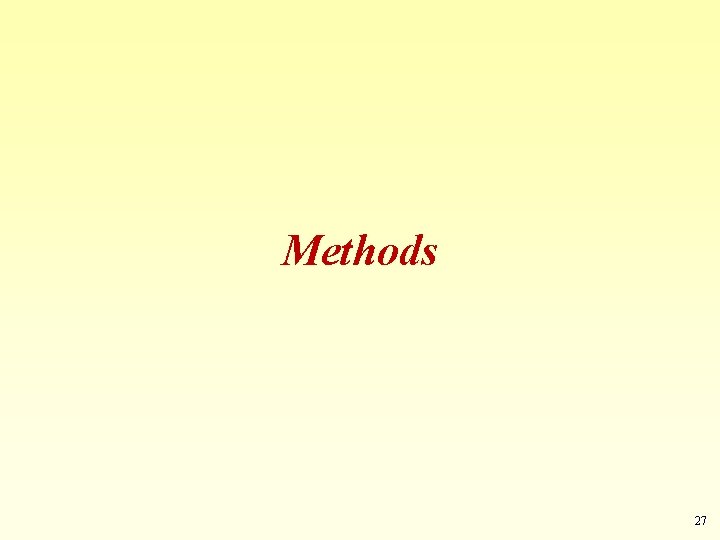 Methods 27 