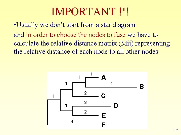 IMPORTANT !!! • Usually we don’t start from a star diagram and in order