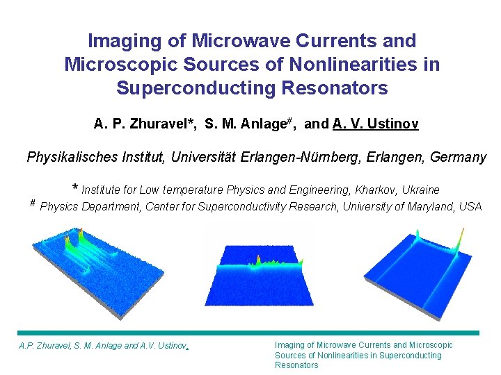 Imaging of Microwave Currents and Microscopic Sources of