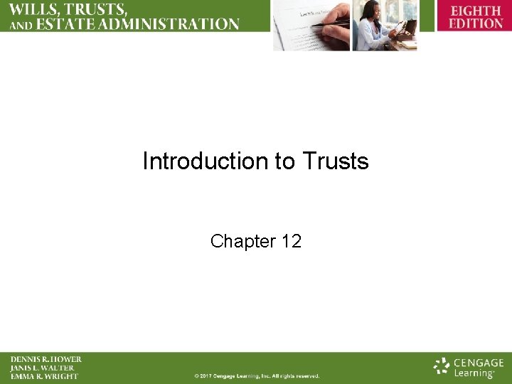 Introduction to Trusts Chapter 12 
