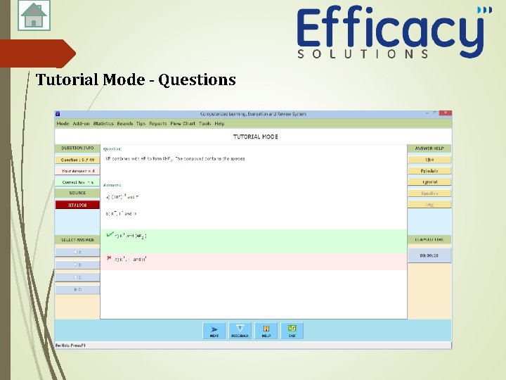 Tutorial Mode - Questions 