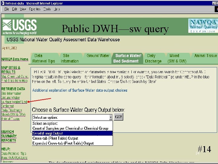 Public DWH—sw query #14 14 