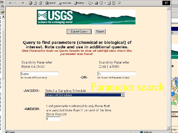 Parameter search 9 Parameter search 9