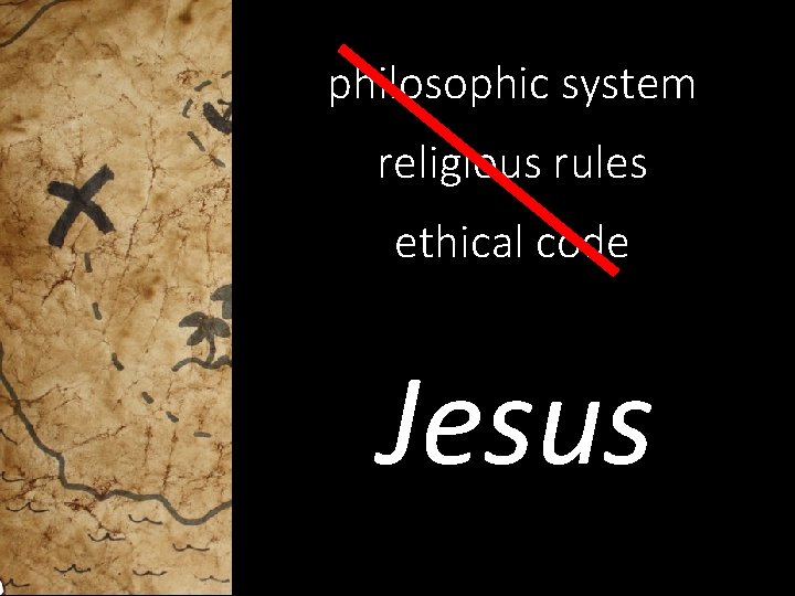 philosophic system religious rules ethical code Jesus 