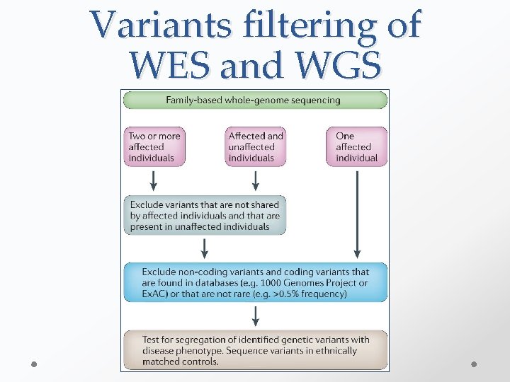 Variants filtering of WES and WGS 