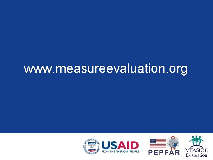 www. measureevaluation. org 