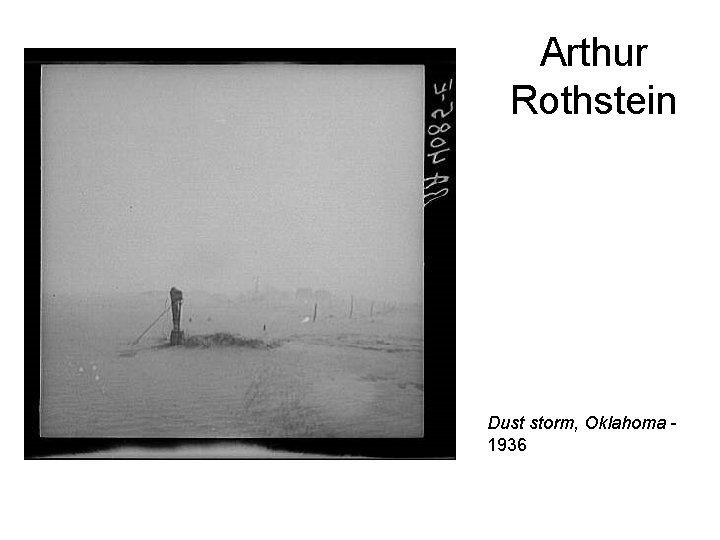 Arthur Rothstein Dust storm, Oklahoma 1936 