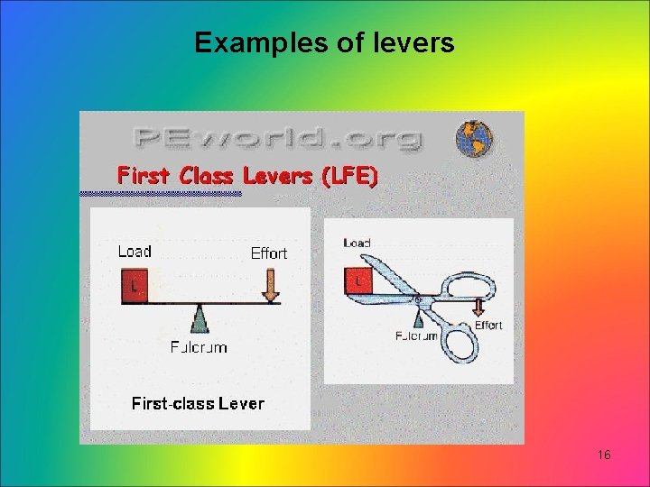 Examples of levers 16 Examples of levers 16