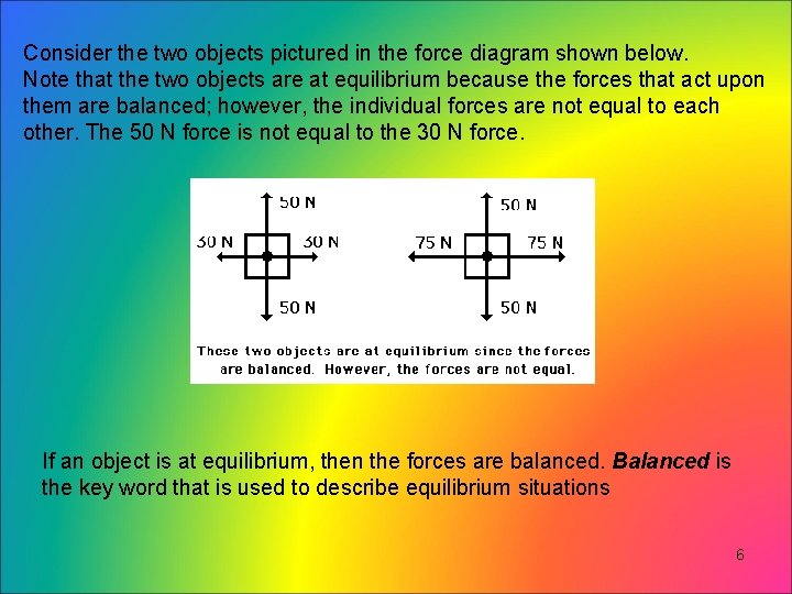 Consider the two objects pictured in the force diagram shown below. Note that the Consider the two objects pictured in the force diagram shown below. Note that the