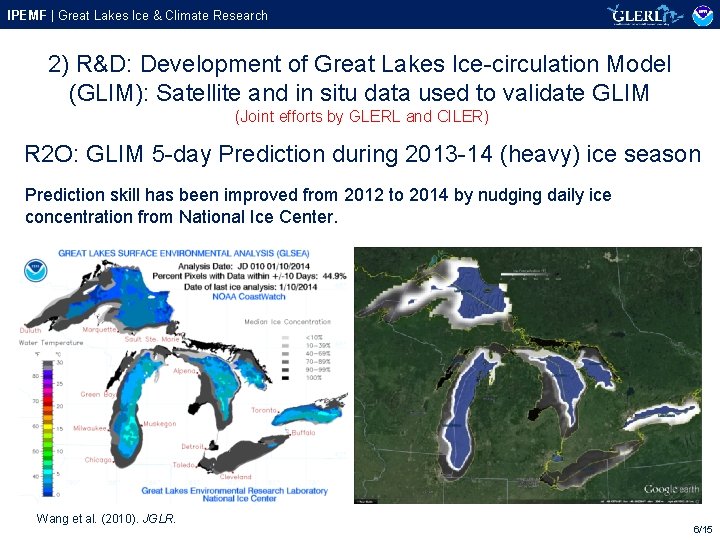 IPEMF | Great Lakes Ice & Climate Research 2) R&D: Development of Great Lakes