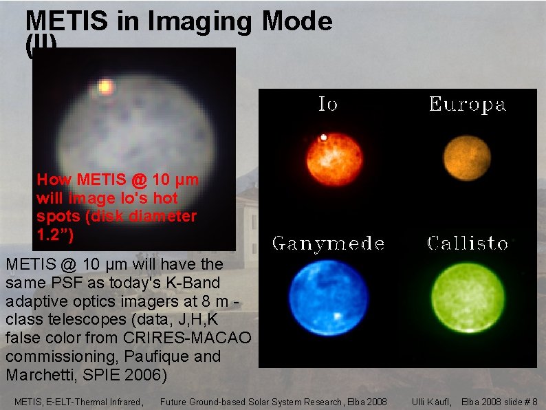 Metis The Thermal Infrared Instrument Of The Eelt