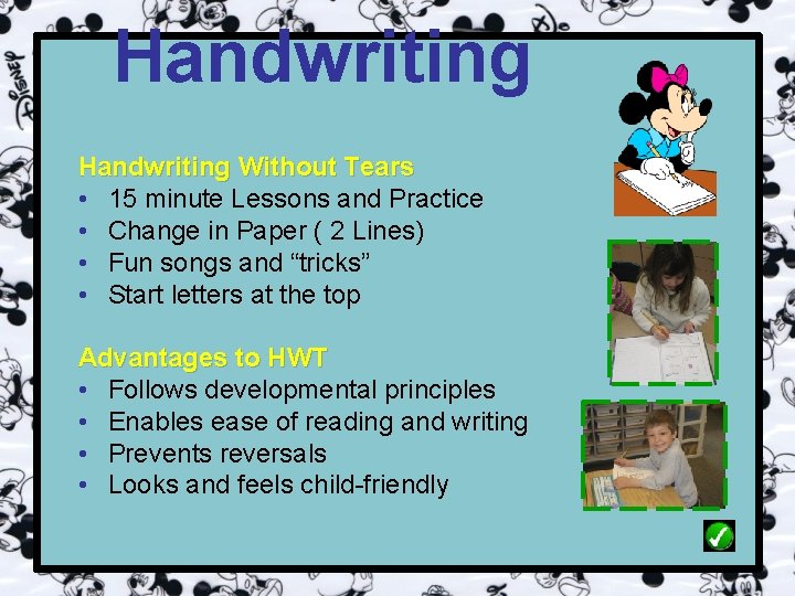 Handwriting Without Tears • 15 minute Lessons and Practice • Change in Paper (