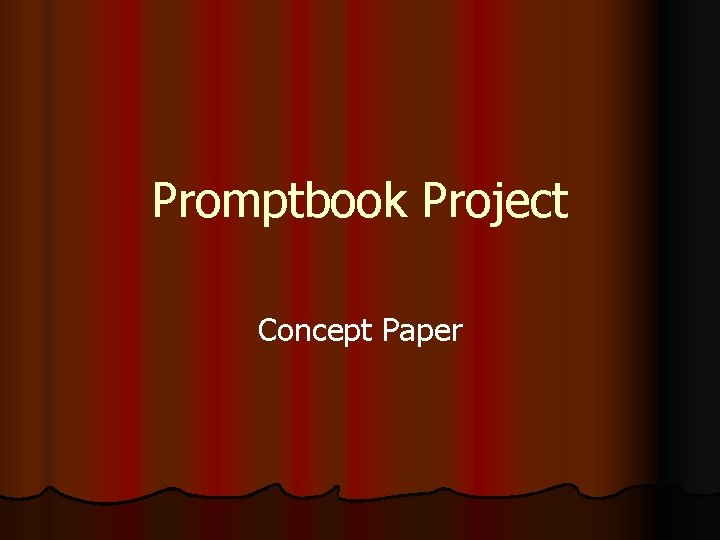 Promptbook Project Concept Paper 