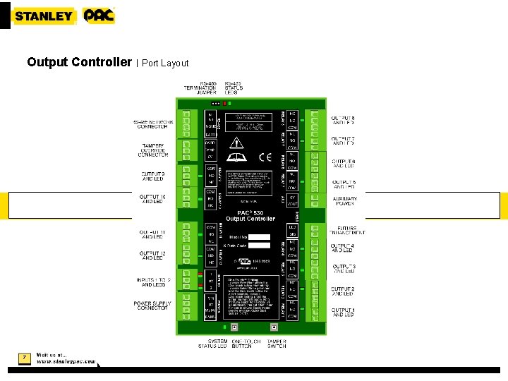 Output Controller | Port Layout 7 