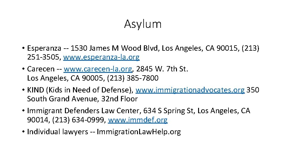 Asylum • Esperanza -- 1530 James M Wood Blvd, Los Angeles, CA 90015, (213)