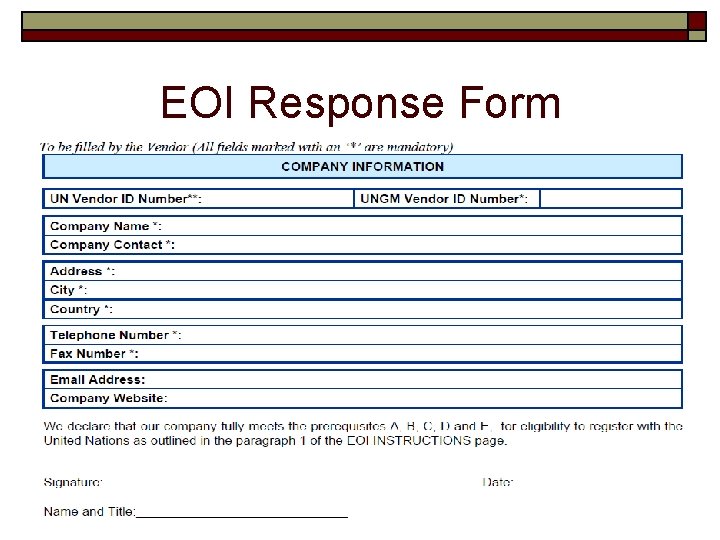 EOI Response Form 