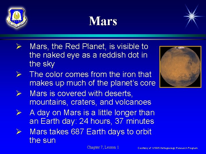 Mars Ø Mars, the Red Planet, is visible to the naked eye as a Mars Ø Mars, the Red Planet, is visible to the naked eye as a