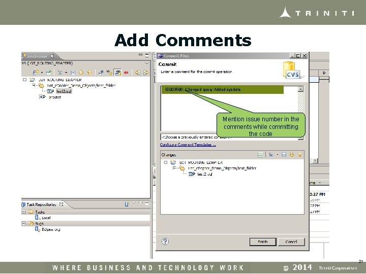 Add Comments IS 003585: Changed query Added sysdate Mention issue number in the comments