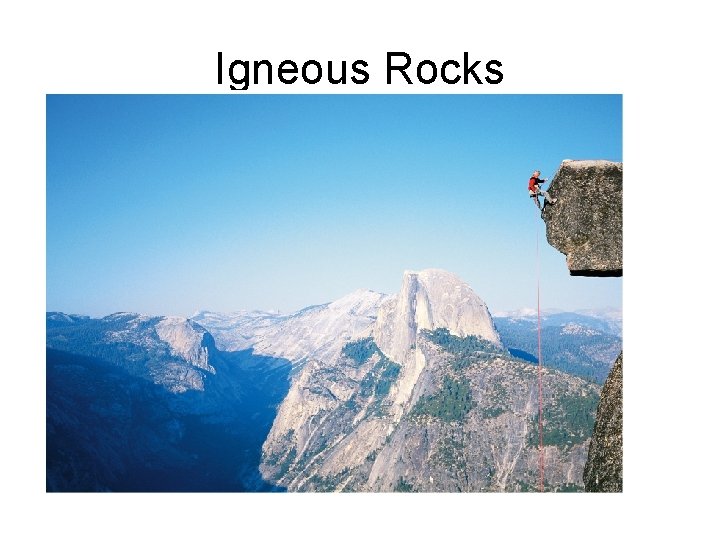 Igneous Rocks 