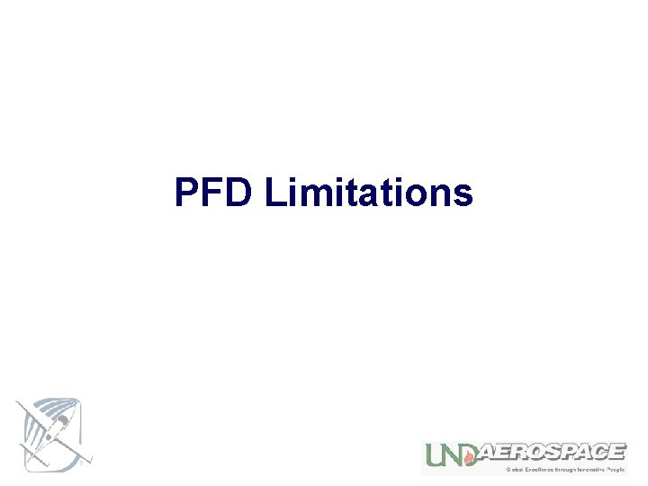 PFD Limitations 